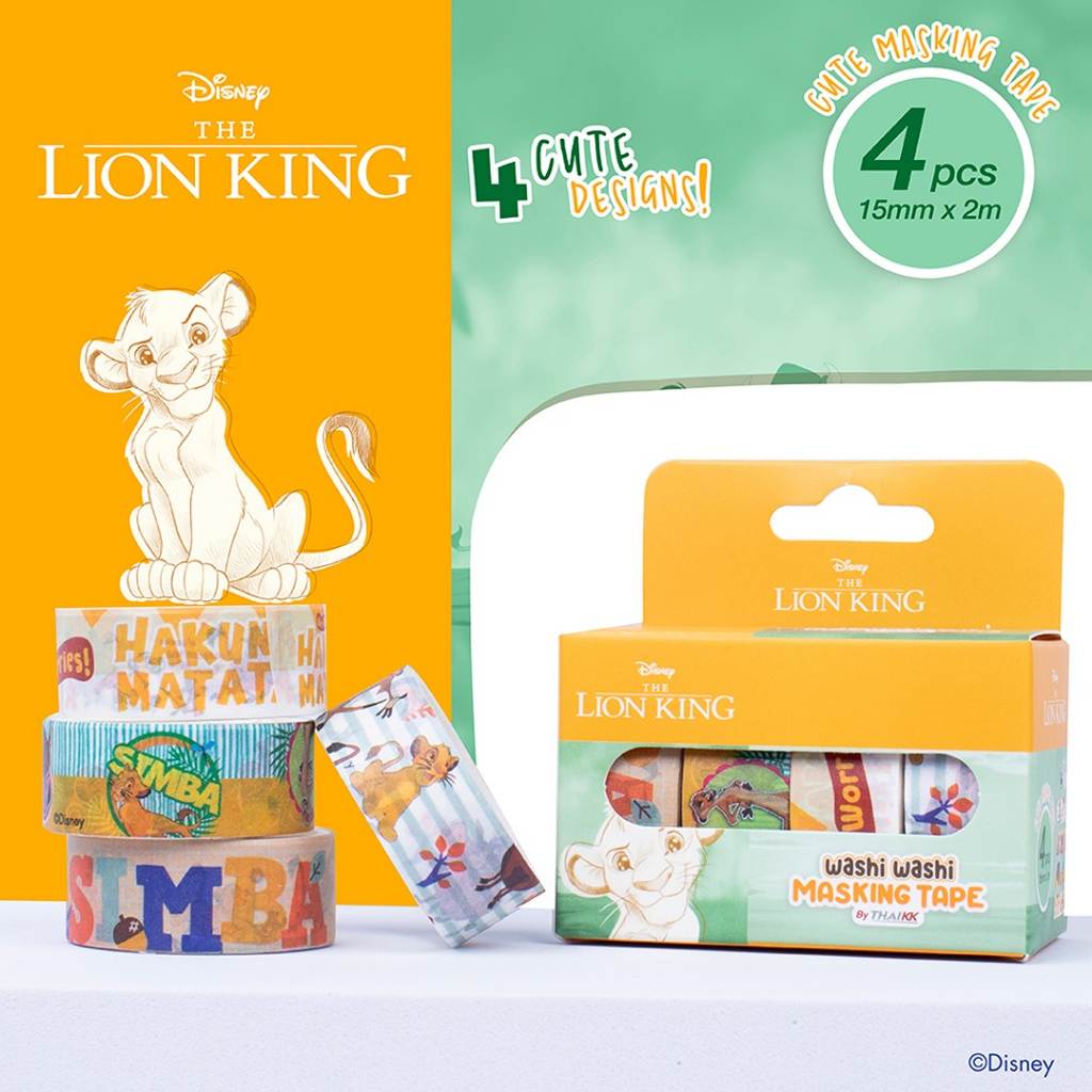 Disney Collection] เทปวาชิ Disney x Thai KK Lion king